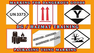 Dangerous Goods Marking  Part 1  Packaging use marking  Hazmat  DG Training  2020 [upl. by Dnomsad16]