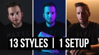 Creating 13 Lighting Styles With 1 Lighting Setup  Nanlite PavoTube ii [upl. by Nayllij]