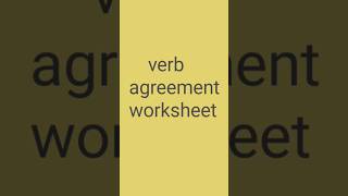 subject verb agreement viralshorts shorts ytshorts [upl. by Anela]