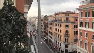 Hotel Artemide Rome terrace view of Via Nazionale 🇮🇹 [upl. by Ileray567]