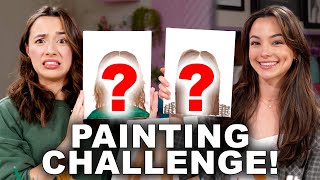 Painting Each Other Challenge  Merrell Twins [upl. by Ylrebmic]