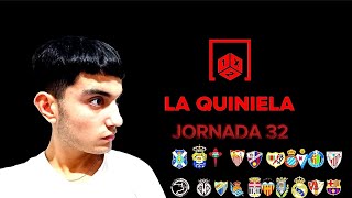 ¡PRONÓSTICOS QUINIELA JORNADA 32 [upl. by Neelon]