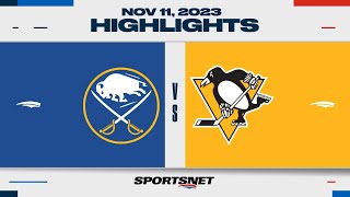 NHL Highlights  Sabres vs Penguins  November 11 2023 [upl. by Brabazon]