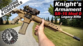 Knights SR15 Mod 0 Legacy Rifle  Shooting amp Controls [upl. by Hafeetal]