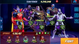 Marvel Strike Force Annihilators  Apocalypse vs Mephisto  Hivemind [upl. by Worl]