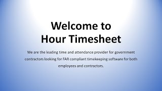 DCAA Compliant Timekeeping Solution by Hour Timesheet [upl. by Brantley]