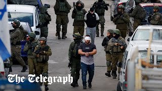 IDF carry out biggest raid in West Bank capital of Ramallah [upl. by Noreg528]