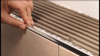 How to install tile edge trim4 steps [upl. by Margalo57]