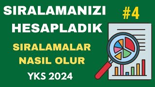 NETLERİNİZİ Yazın Sıralamanızı HESAPLAYALIM  YKS 2024 Sıralama Tahmin Sıralamalar Nasıl Olur [upl. by Lielos]