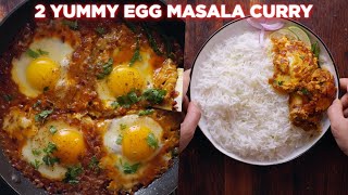 2 Yummy Egg Masala Curry For Dinner [upl. by Liek]