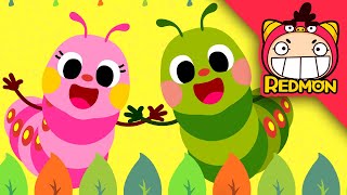 Hungry caterpillar song  Super songs  Nursery rhymes  REDMON [upl. by Efthim]