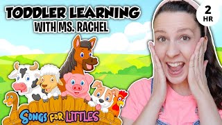 Learn Animals with Ms Rachel for Toddlers  Animal Sounds Farm Animals Nursery Rhymes amp Kids Songs [upl. by Anahsek484]