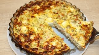 QUICHE AU THON SANS PÂTE FACILE RAMADAN ✔ quiche thon [upl. by Eintroc]