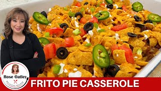 Frito Pie Casserole The Ultimate Chili Cheese Frito Pie [upl. by Adiel]