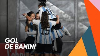 Gol de Estefanía Banini  Argentina 20 Perú  Partido Amistoso [upl. by Aihsemot905]