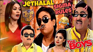 The Boys Thug Life Jethalal  Funniest 🤣 Sigma Attitude Rules Jethalal Thug Life Compilation [upl. by Jeroma205]