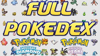 FULL Pokedex LEAK Pokemon Brilliant Diamond and Pokemon Shining Pearl Competitive Dex Discussion [upl. by Akinak530]