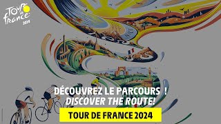 The route of the Tour de France 2024 TDF24 [upl. by Neall]