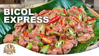 How to Cook Bicol Express Simple and Easy Recipe [upl. by Erroll]