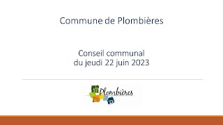 Conseil communal du 22 juin 2023 [upl. by Pope]