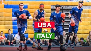 USA vs Italy Match Highlights  2019 Dodgeball World Championships  Day 2 [upl. by Oiramal195]