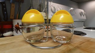 How to Poach Eggs in an Egg Coddler  Pyrex Glass made in FRANCE [upl. by Nlocnil]