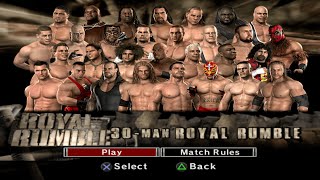 WWE SmackDown vs Raw 2007 PS2  30Man Royal Rumble [upl. by Wolfe]