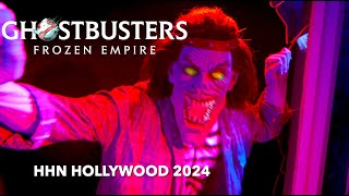 Ghostbusters Frozen Empire Haunted House  Universal Studios Halloween Horror Nights Hollywood [upl. by Marala]