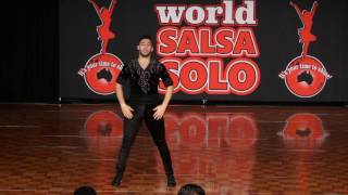 WSS amp BLDF 2016 Pro Male Salsa Soloist WORLD FINAL Artia Zandian [upl. by Loris]