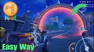 Easily Jump Through a Flaming Hoop While Boosting in a Vehicle  Fortnite Enter the Nitrodrome Quest [upl. by Nedarb]