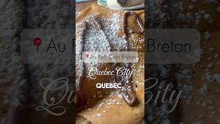 Locals said this was the best crêperie in Québec City so I wanted to see for myself [upl. by Rossuck]