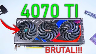 RTX 4070 TI ASUS ROG ¿VALE LA PENA 😳 ¡BENCHMARKS [upl. by Reiche247]