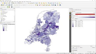 Create a Choropleth Map in QGIS [upl. by Belia]