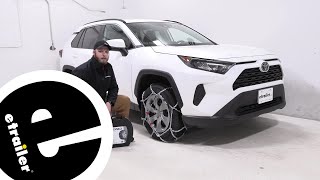 etrailer  Konig Standard Snow Tire Chains Installation  2019 Toyota RAV4 [upl. by Ogirdor]