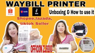 WAYBILL THERMAL PRINTER  UNBOXING amp REVIEW [upl. by Ahsiad]