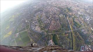 Ballonfahrt über Augsburg am 06052016 von Friedberg nach Kutzenhausen [upl. by Oettam]