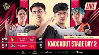 LIVE  IKALAWANG ARAW  M5 World Championship Knockout Stage  PH [upl. by Ahcsas446]