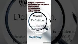 define vacuole in biologyDefinition of vacuole in biologywhat is vacuole in biologycellorganelles [upl. by Noemis]