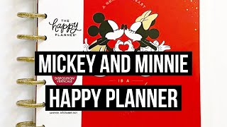 The Happy Planner  Disney  2021 Mickey and Minnie Classic Vertical Flip Through and Review [upl. by Nyvets47]