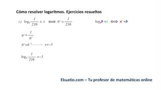 Cómo resolver logaritmos Ejercicios resueltos paso a paso [upl. by Annodam579]