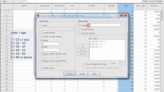 SPSS Tutorials Recoding an IntervalLevelScale Variable into a New Categorical Variable [upl. by Lahpos]