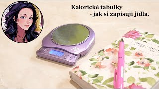 Kalorické tabulky  jak si zapisuji jídla [upl. by Daniela]