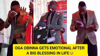 OGA OBINNA GETS EMOTIONAL AFTER BEING SHOWERED WITH ANOTHER BIG BLESSING IN LIFE🥹 [upl. by Aihsemek198]