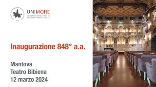 Inaugurazione 848° Anno Accademico Unimore  AA 20232024 [upl. by Kassandra]