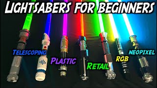 Lightsabers for Beginners Intro to Neopixel Galaxys Edge Force FX and BaseLit Lightsabers [upl. by Lahpos]