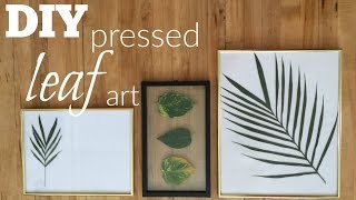 DIY Pressed Leaf Art [upl. by Yelsa874]