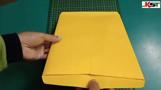 How to make Envelope for put A4 Size Paper KSTChannel [upl. by Anihtyc]