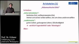 Praktische Philosophie 4b Tugendethik  Aristoteles 1 [upl. by Thayer929]