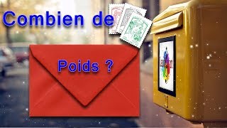 COMBIEN DE TIMBRES FAUTIL SUIVANT LE POIDS DUNE LETTRE [upl. by Christi]