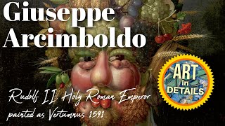 Giuseppe Arcimboldo  Rudolf II Holy Roman Emperor painted as Vertumnus 1591 [upl. by Jamila]